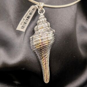 925 Silver Large Seashell Electroform Pendant